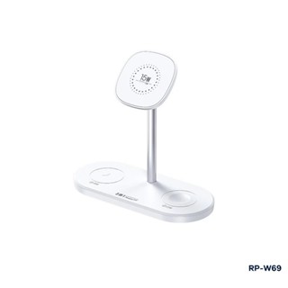 ที่ชาร์จไร้สาย RP-W69 3 in1 22W Wireless Charger สำหรับชาร์จสมาร์ทโฟน หูฟัง  สมาร์ทวอทช์ ชาร์จเร็วพร้อมกัน 3เครื่อง