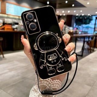 เคสโทรศัพท์มือถือ กันกระแทก ลายนักบินอวกาศ พร้อมสายคล้อง สําหรับ OPPO A96 A76 A16 A54 A74 A95 A92 A16K