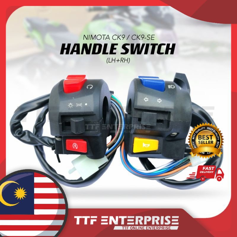 NIMOTA CK9 / CK9SE HANDLE SWITCH SET (LH+RH)