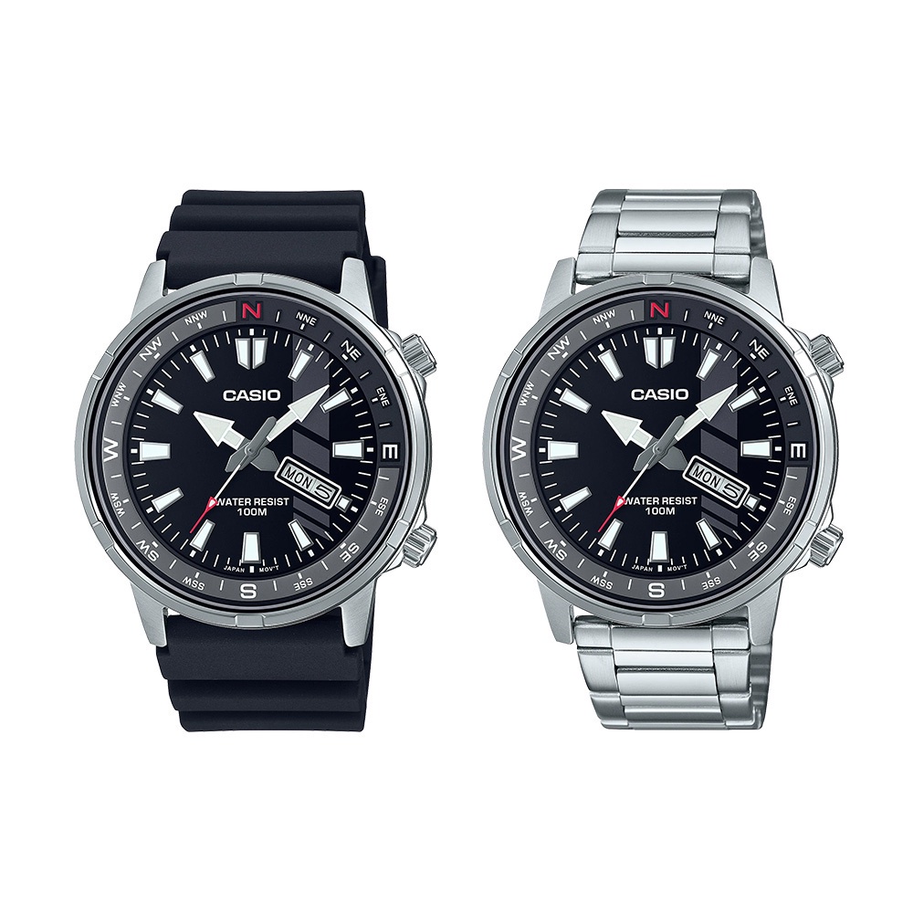 Casio Standard นาฬิกาข้อมือผู้ชาย สายสแตนเลส/สายเรซิน รุ่น MTD-130,MTD-130D (MTD-130-1A,MTD-130D-1A)