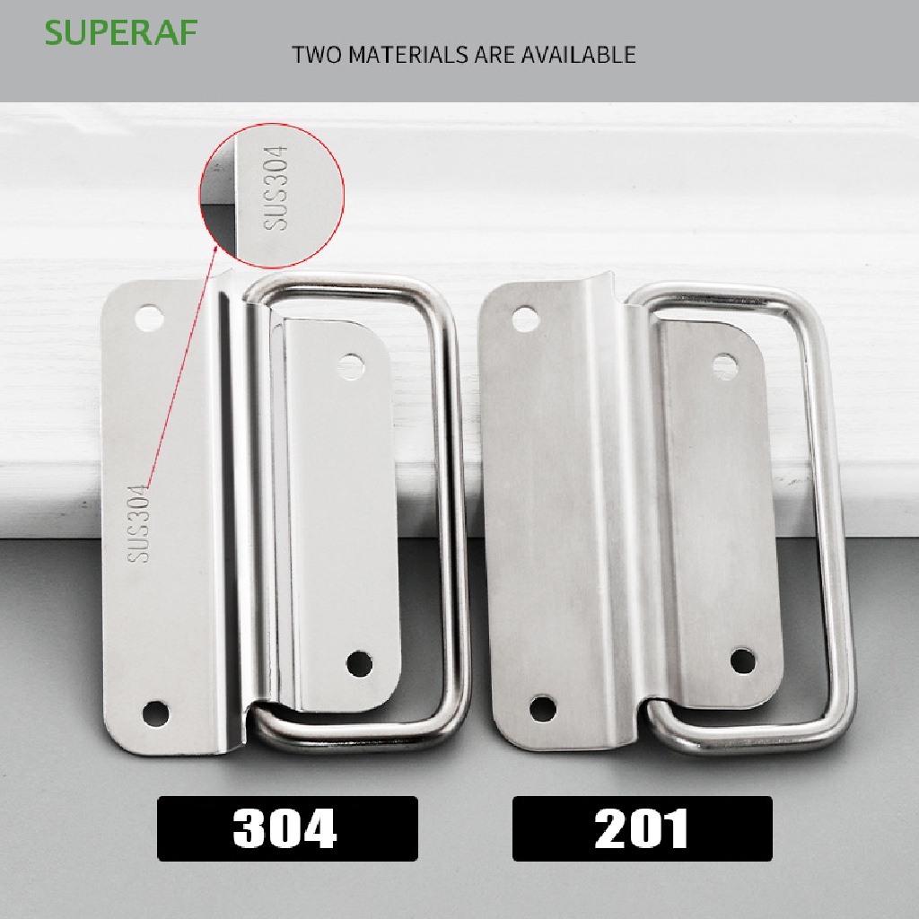 Superaf มือจับเฟอร์นิเจอร์ แบบสเตนเลส พับได้ ติดตั้งง่าย สําหรับตู้เสื้อผ้า ลิ้นชัก