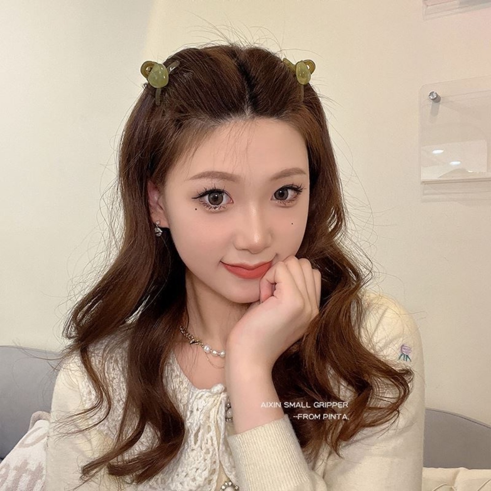 A HELLO GIRL กิ๊บติดผมอะคริลิค ขนาดเล็ก ระดับไฮเอนด์ แบบเรียบง่าย สําหรับผู้หญิง ราคา ถูกที่สุด ดีลบีเคเค แกลเลอรีภาพที่ 7