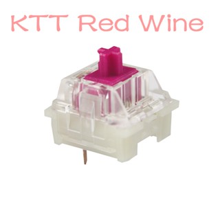 Content KTT Red Wine Switch Linear สวิทช์ไวน์แดง 3 Pin สําหรับคีย์บอร์ด Mechanical