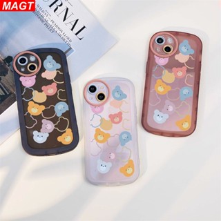 เคสโทรศัพท์มือถือแบบใส ลายหมีน่ารัก เรียบง่าย สําหรับ Realme C55 C33 C31 C35 5 5i 6i C3 C35 C21Y C25Y RealmeC11 C11 2021 C20A C25 C15 C12 C2 Narzo 50A Prime