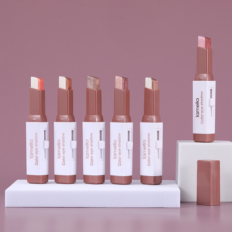 ปากกาอายแชโดว์กลิตเตอร์ 2สี คอนทัวร์สติ๊ก คอนซีลเลอร์ไฮไลท์ ปากกาเน้นข้อความใบหน้า ปากกาเงา แท่งแรเงาแต่งหน้า