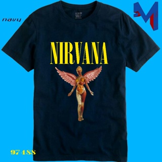 เสื้อยืด พิมพ์ลายวง Nirvana In Utero Kurt Cobain Smells Like Teen Spirit Come As You Are สําหรับผู้ชาย ผู้ใหญ่