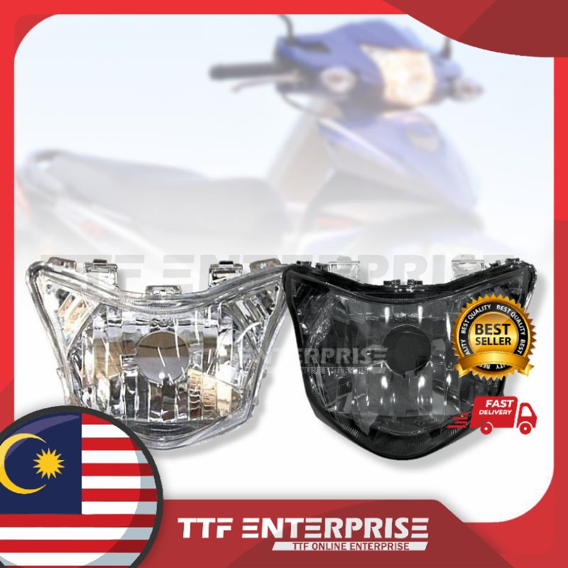 HONDA ALPHA 110 / CX HEAD LAMP (SMOKE/CLEAR) WAVE ALPHA110 CX110