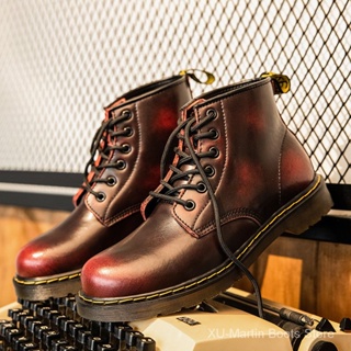 Dr.martens รองเท้าบูทมาร์ติน 6 หลุม สไตล์คลาสสิก เรโทร แฟชั่นสําหรับผู้ชาย OYHH