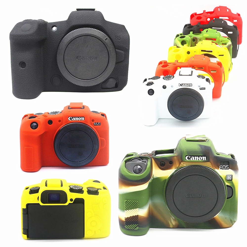 เคสซิลิโคน ป้องกันตัวกล้อง สําหรับกล้องดิจิทัล Canon EOS R6 R5 RP R