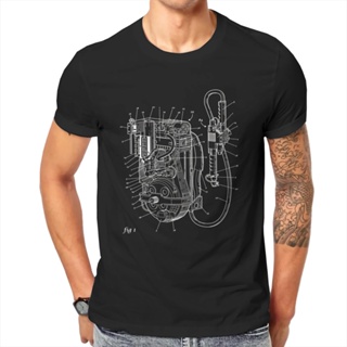 ขายดี เสื้อยืดลําลอง แขนสั้น พิมพ์ลายภาพยนตร์ Proton Pack Patent Ghostbusters 1984 สําหรับผู้ชาย GCkbkf15NGpfek26