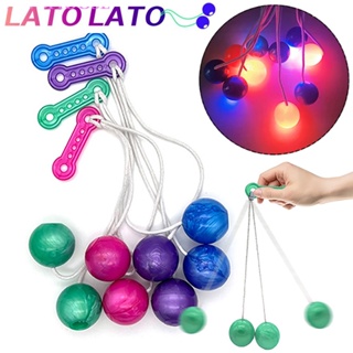 Lato Lato ลาโต้ บอลไวรัส Ori โอริ โอริ (ลัตโตโอริ) ลูกบอลหรรษา มีไฟ LED ของเล่นสำหรับเด็ก  สร้างสรรค์ ฮิตที่สุด