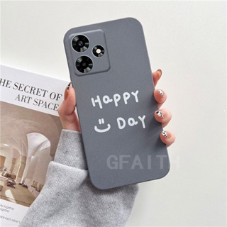 เคสโทรศัพท์มือถือ TPU นิ่ม เนื้อแมตต์ ลาย Happy Day สําหรับ INFINIX HOT 30 30i 30 Play INFINIX HOT30 HOT30i HOT30Play 2023