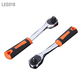 Leo310 Ratchet Wrench Quick Release High Carbon Steel เครื่องมือประแจแบบกลับด้านได้สำหรับการบำรุงรักษารถยนต์