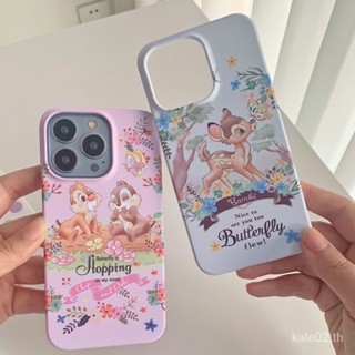 ใหม่ เคสโทรศัพท์มือถือ บางมาก กันกระแทก ลายฟิล์ม Bambi สําหรับ iPhone 14Promax 13pro 12 11 x xr xsmax 7plus 8p