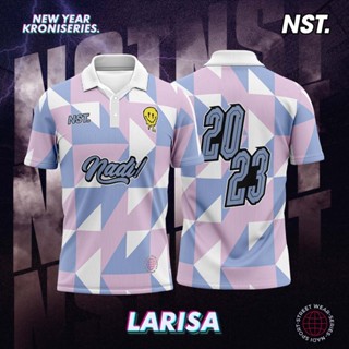 เสื้อโปโลแขนสั้น ลาย JERSEY Baju Raya Jersi NEW YEAR KRONI SERIES RETRO Streetwear JERSEY NEW DESIGN 5 Streetwear Sublimation 2023