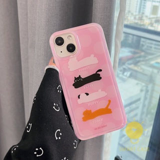 For เคสไอโฟน 14 Pro Max [Cute Animals Polka Dot] เคส Phone Case For iPhone 14 Pro Max Plus 13 12 Mini 11 For เคสไอโฟน11 Ins Korean Style Retro Classic Couple Shockproof Protective TPU Cover Shell