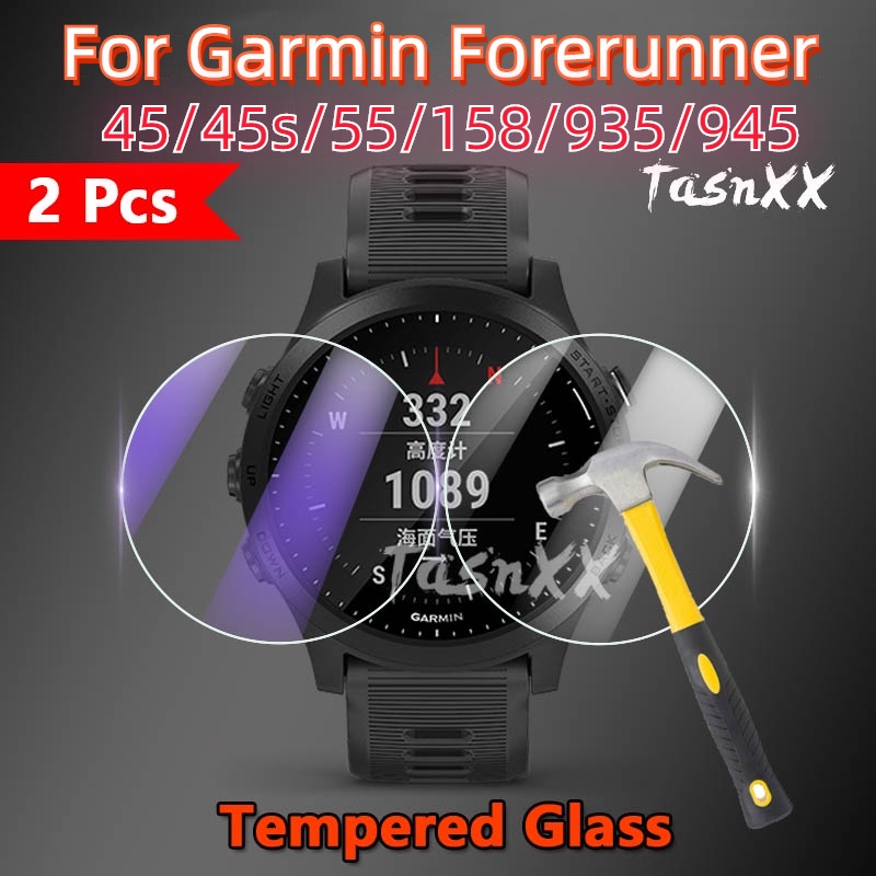 ฟิล์มกระจกนิรภัยกันรอยหน้าจอ สําหรับ Garmin Forerunner 945 935 158 55 45 45s Smart Watch 2.5D 9H Ult