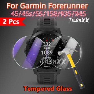 ฟิล์มกระจกนิรภัยกันรอยหน้าจอ สําหรับ Garmin Forerunner 945 935 158 55 45 45s Smart Watch 2.5D 9H Ultra