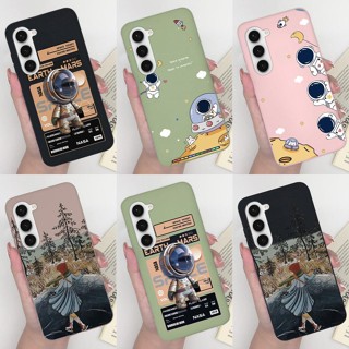 เคสโทรศัพท์มือถือ ซิลิโคนนิ่ม ผิวด้าน ลายการ์ตูนนักบินน่ารัก แฟชั่น สําหรับ Samsung Galaxy S23 Plus Ultra 5G S 23 Plus Ultra 5G