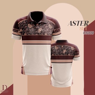 Jersey เสื้อโปโล EDITION ASTER - CS009 BURGUNDY 2023 ไซซ์ 100 ซม.-160 ซม. XS-3XL