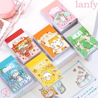 Lanfy สติ๊กเกอร์ Diy ขนาดมินิสําหรับติดตกแต่งอัลบั้มภาพสมุดภาพไดอารี่ 50ชิ้น/ชุด