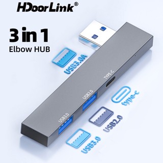 Hdoolink 3 IN 1 อะแดปเตอร์ฮับแยก Type C OTG USB 3.0 2.0 ความเร็วสูง สําหรับ MacBook Samsung PC คอมพิวเตอร์