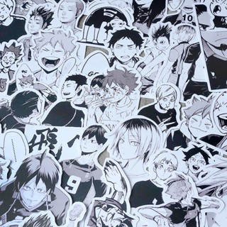 สติกเกอร์ ลายการ์ตูนอนิเมะ Haikyuu Kenma Kozume Kei Tsukishima น่ารัก สําหรับตกแต่งแล็ปท็อป โทรศัพท์