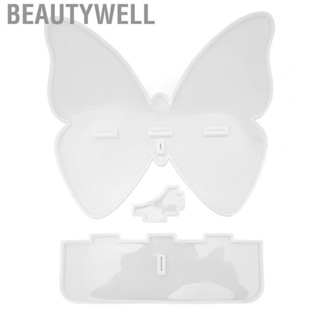 Beautywell DIY Silicon Mold Butterflies Shelf Rack Silicon Mold 3 Pcs For