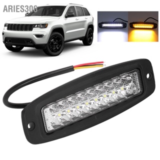 Aries306 โคมไฟเตือน Led 18W 2800Lm Ip67 กันน้ํา สีเหลือง สีขาว สําหรับรถจี๊ป รถบรรทุก Suv