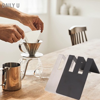 Daily U ที่ใส่กระดาษกรองกาแฟรูปตัววี V Type ความจุคู่สแตนเลสกรวยกรองกาแฟที่ใส่กระดาษกรอง