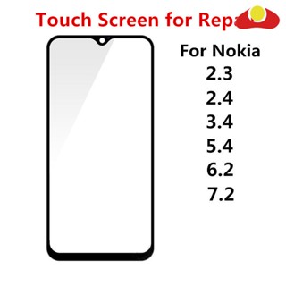 อะไหล่หน้าจอสัมผัส LCD สําหรับ Nokia 2.3 2.4 3.4 5.4 6.2 7.2