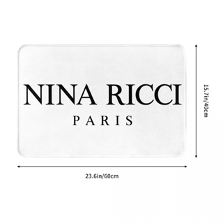 ใหม่ Nina Ricci (1) พรมเช็ดเท้า ผ้าสักหลาด กันลื่น ดูดซับน้ําได้ดี แห้งเร็ว 16x24 นิ้ว สําหรับห้องน้ํา ห้องนั่งเล่น โซฟา ห้องนอน พร้อมส่ง