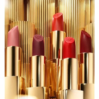 Estee Lauder ลิปสติก เนื้อแมตต์ กํามะหยี่ ขนาดเล็ก               Estee Lauder Velvet Mist Small Gold Tube matte Lipstick Brightening