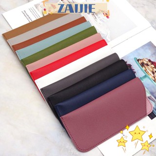 Zaijie24 กระเป๋าใส่แว่นตาอ่านหนังสือ หนัง PU นิ่ม แบบพกพา แฟชั่น