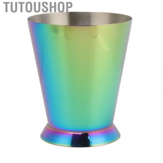 Tutoushop Cocktail Mixing Cup Colorful Gradient Stainless Steel Bartending Cup for Home