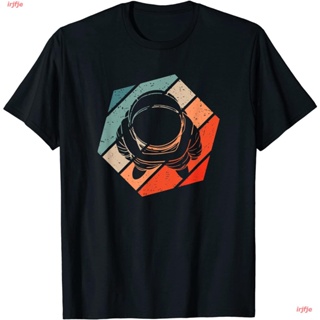 【Hot】irjfje New Space Astronaut Retro Style Vintage T-Shirt ดพิมพ์ลาย เสื้อยืดผ้าฝ้าย คอกลม cotton ความนิยม เสื้อคู่ชายห