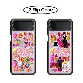 Casetify เคสพลาสติก Pc แบบแข็ง ลายเซเลอร์มูน สําหรับ Samsung Galaxy Z Flip3 Flip4 Flip 3 4