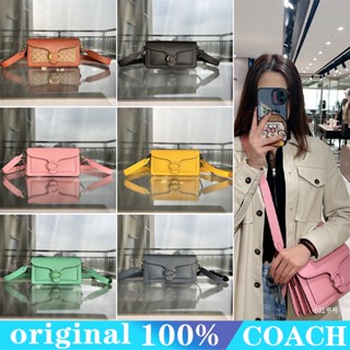 COACH ch735 c1032กระเป๋าถือ/ฝาพับ/กระเป๋าสะพายไหล่ผู้หญิง/สีทึบ/หัวเข็มขัด c/ กระเป๋าผู้หญิงหนังวัว