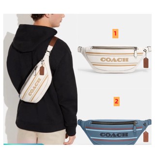 COACH CH000 warren กระเป๋าคาดอกผู้ชาย/กระเป๋าสะพายมัลติฟังก์ชั่น/พิมพ์ลายคลาสสิก/กระเป๋าผู้ชายลำลอง