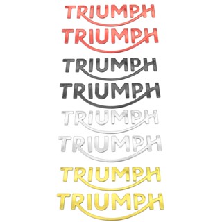 สติกเกอร์โลโก้ Triumph 3d สําหรับติดตกแต่งหมวกกันน็อครถจักรยานยนต์