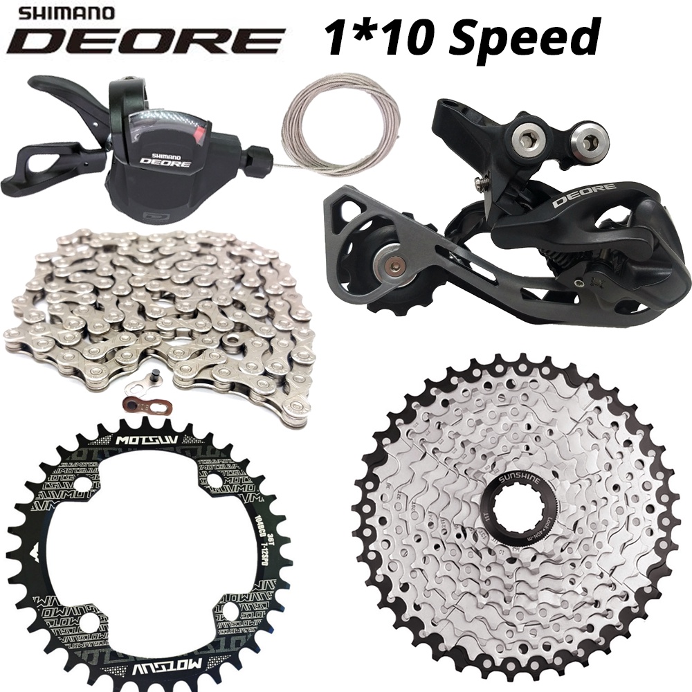 Shimino DEORE M6000 10ความเร็ว groupset SL-M6000 SHIFT LEVER RD-M6000 SGS ด้านหลัง derailleur MTB vx