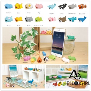 ราคาHello GIRL ตัวถนอมสายชาร์จ USB รูปสัตว์ อุปกรณ์เสริม สําหรับ Iphone