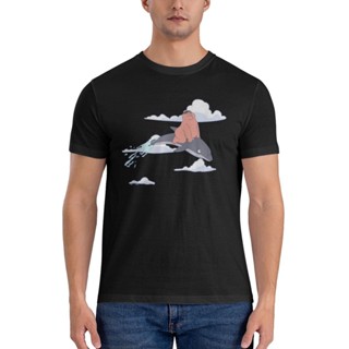 เสื้อยืด พิมพ์ลาย Peter Rides A Dolphin สําหรับผู้ชาย