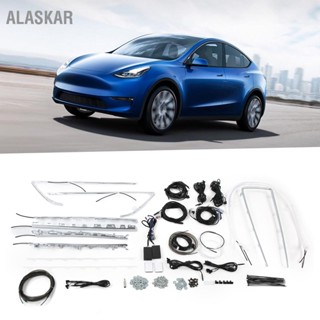 ALASKAR อัพเกรด 64 สี APP Touch Control ภายใน Ambient Lighting Kits เปลี่ยนสำหรับ Tesla รุ่น Y 2021+