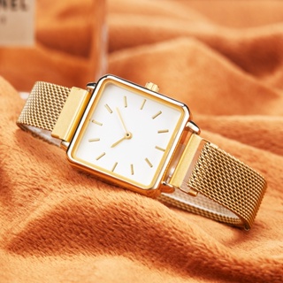 นาฬิกาสุภาพสตรีสไตล์ใหม่ Casual Classic Quartz Lady Watch ธุรกิจนาฬิกาอะนาล็อกสุภาพสตรี Elegant Decorative Lady Watch สร้อยข้อมือโลหะผสม