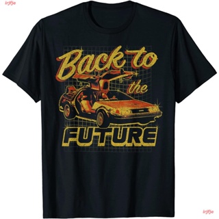 2023 Back To The Future Vintage DeLorean Graphic T-Shirt เสื้อยืด ดพิมพ์ลาย เสื้อยืดผ้าฝ้าย คอกลม cotton ความนิยม sale U