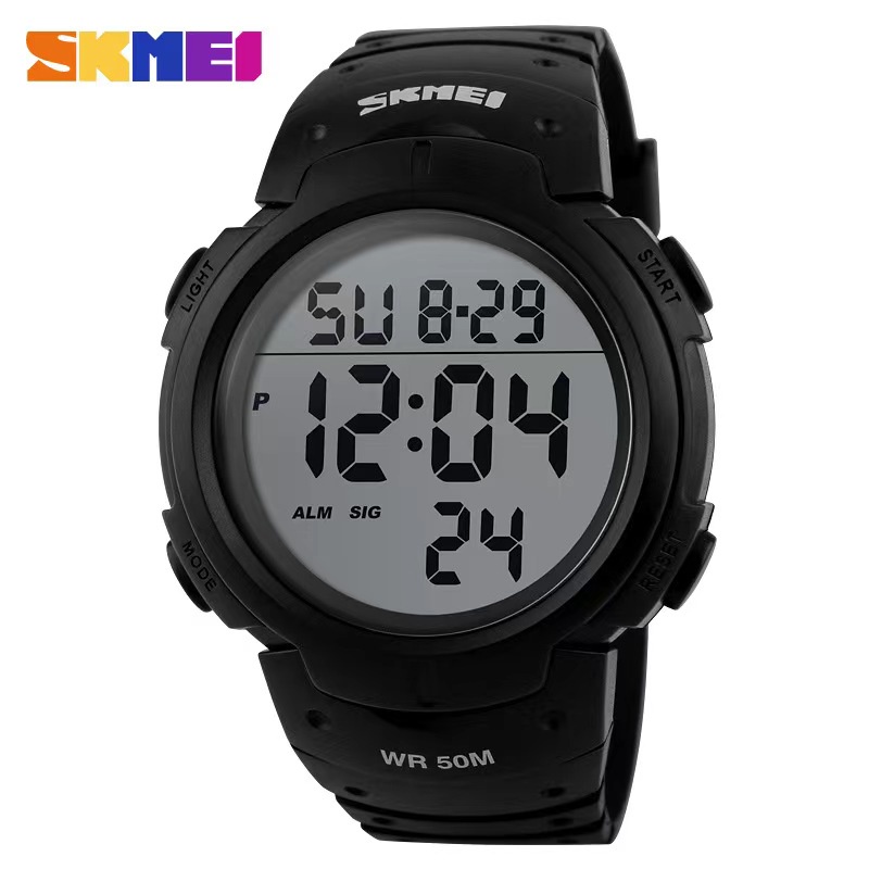 SKMEI สมี 1068 กันน้ํานาฬิกาผู้ชายกีฬาทหารกันกระแทก นํา ดิจิตอล