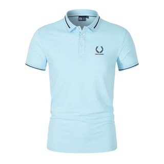 FRED PERRY เสื้อโปโลแขนสั้น แฟชั่นฤดูร้อน สไตล์นักธุรกิจ สําหรับผู้ชาย ไซซ์ M - 4Xl 4011 มี 8 สี