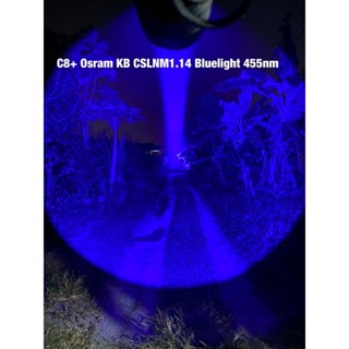 ไฟฉาย ไฟฉาย Convoy C8+ Osram CSLNM1.14 Blue Light 455nm แสงน้ำเงิน