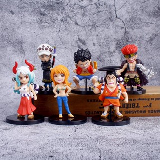 Gp1 โมเดลฟิกเกอร์ One Piece Wano Country Luffy Yamato Nami Kozuki Oden Law PG1 ของเล่นสําหรับเด็ก ของขวัญ 6 ชิ้น